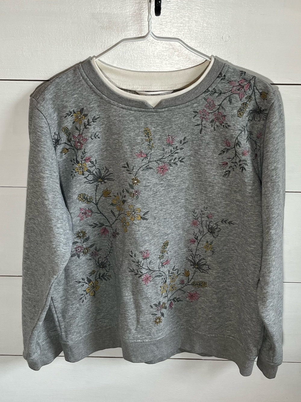 Northern Reflections Light Gray Crewneck Sweatshirt